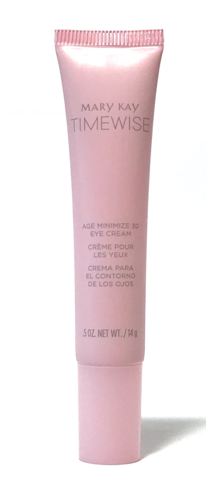 Mary Kay TimeWise 3D Eye Cream on fingertip demonstrates smooth application for makeup-ready skin.