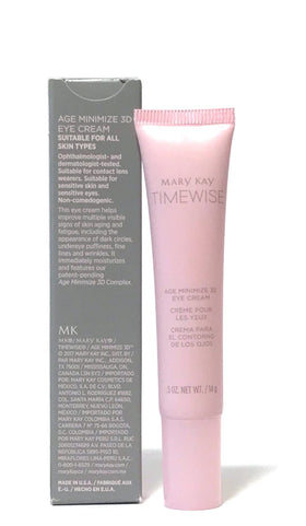 Mary Kay TimeWise 3D Eye Cream texture swatch highlights creamy hydration for 12-hour moisture.
