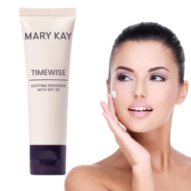 Mary Kay TimeWise Daytime SPF 30 bottle front shows protective formula for daytime wear