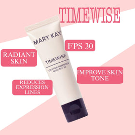 Close-up texture of Mary Kay TimeWise Daytime lotion delivering smooth, lightweight protection