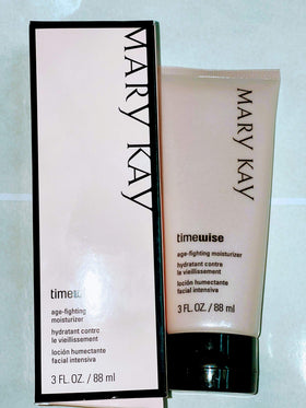 Mary Kay TimeWise Moisturizer bottle with pump for combination to oily skin, smooth application.