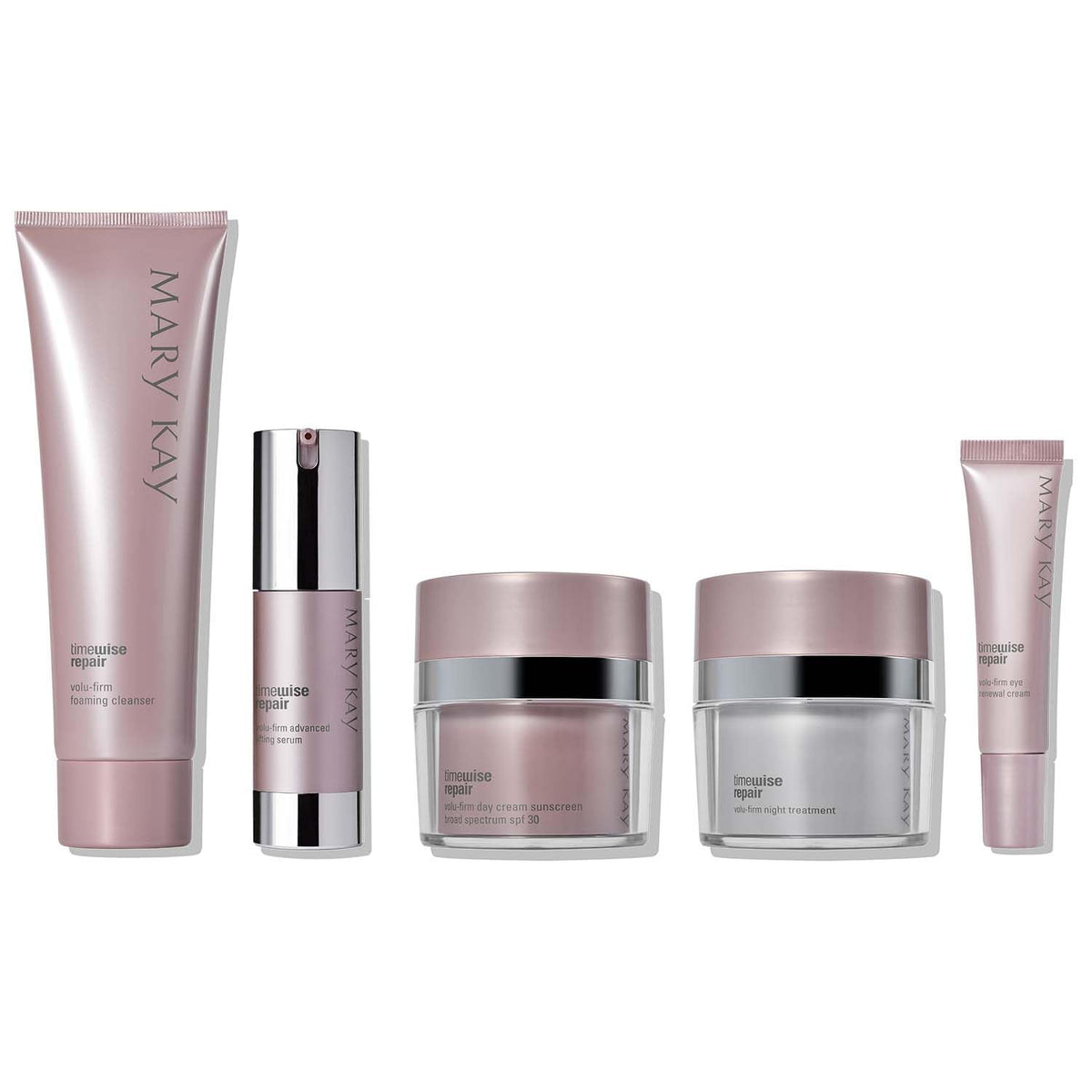 Mary Kay TimeWise Repair Volu-Firm serum bottle for smoother, firmer-looking skin.