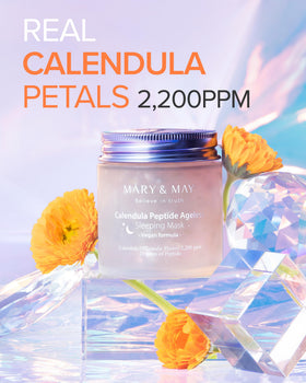 Mary&May night routine shot suggests easy nightly use for all skin tones.