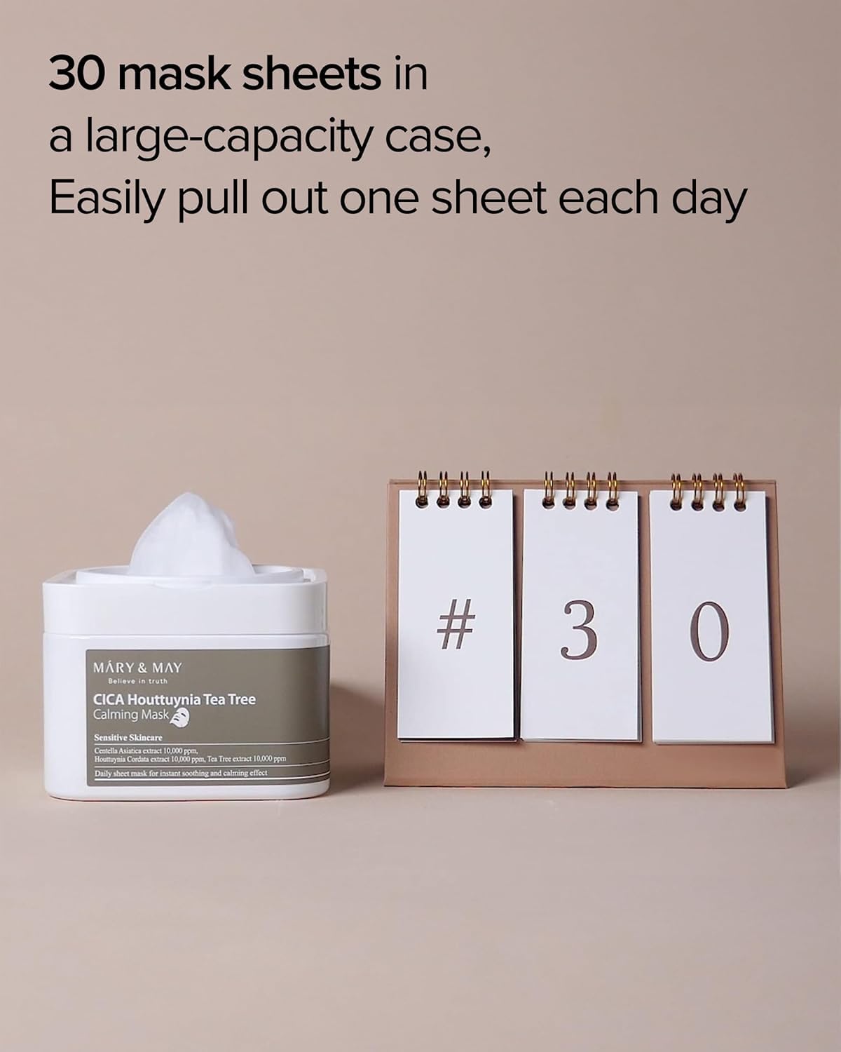 Recycling container keeps masks fresh with a hygienic seal.
