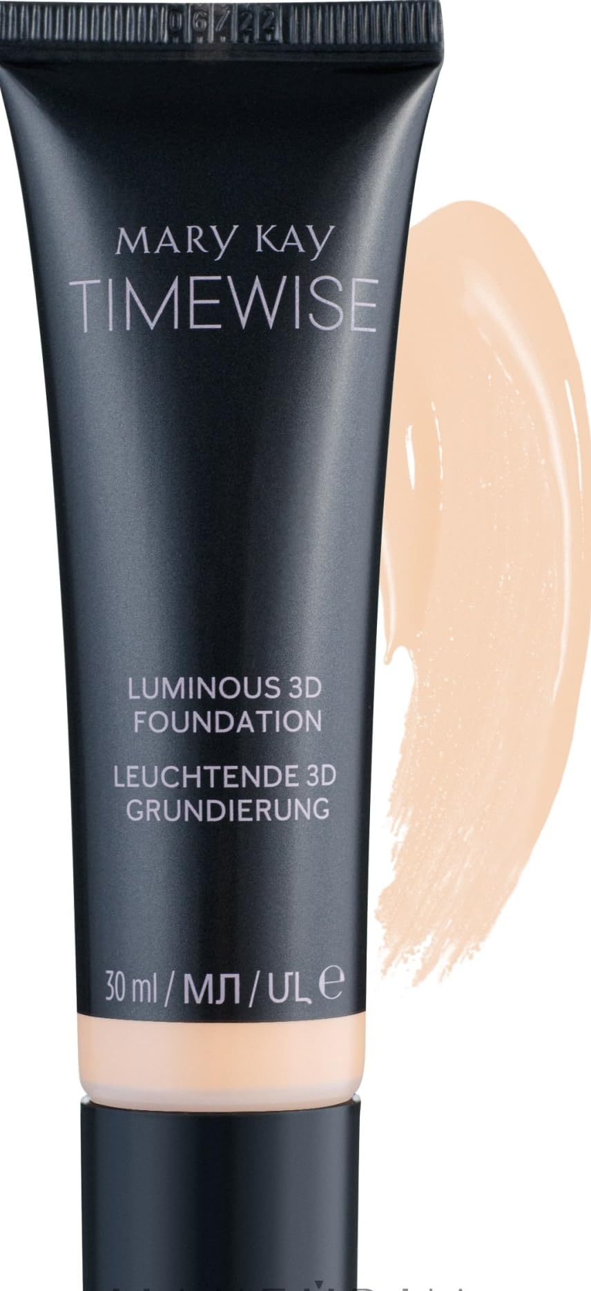 Mary Kay TimeWise Luminous 3D Foundation Ivory C110 bottle for quick daily coverage.