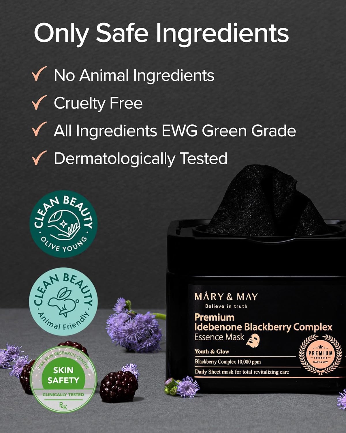 Mary&May hyaluronic acid replenishes moisture for plump, comfortable skin.