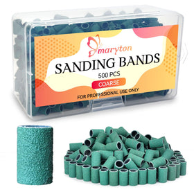 Maryton sanding bands bulk-pack packaging ready for salon use.