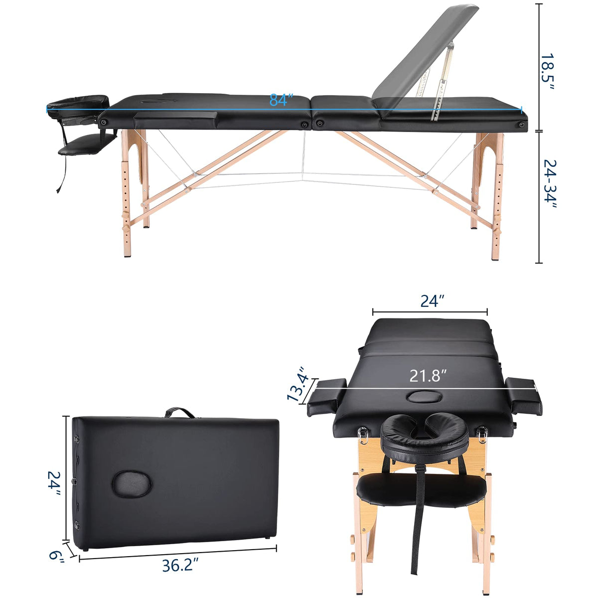 Masajeo compact folded dimensions fit in small rooms