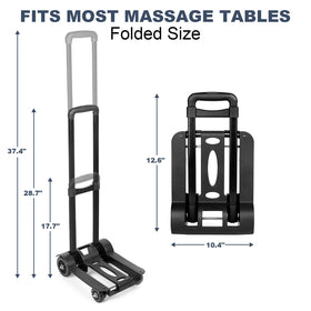 Masajeo massage table cart wheels for smooth movement on surfaces