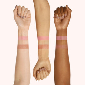 Masam Desert Bloom blush on cheek for fuller-looking glow