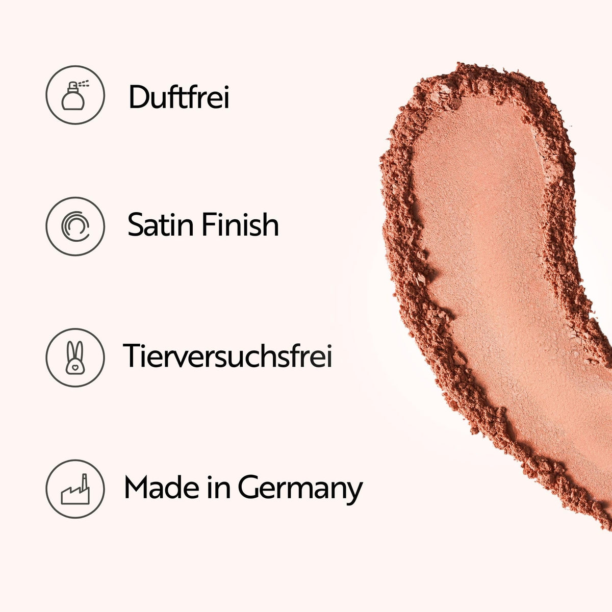 Peachy Rose swatch on skin for versatile complexion