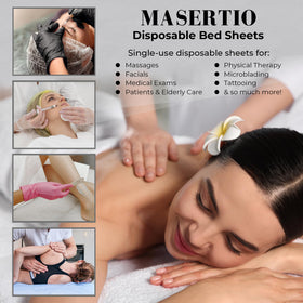 MASERTIO no-crinkle 30gsm bed cover maintains comfort and quiet treatments