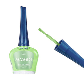 MASGLO Tradicional color nail polish bottle close-up showing vibrant gloss.