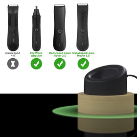 Masinvi charging stand base keeps cords organized on a tidy counter