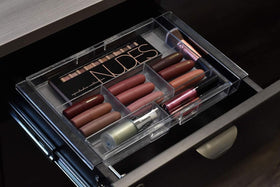 Masirs expandable drawer organizer drawer setup demonstrates flexible arrangement for clutter-free desks