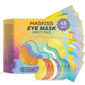 Maskiss under-eye patches in an 8-color pack for targeted brightening and hydration.