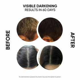 Applying Masofta serum to hair and beard shows quick absorption and grooming ease.