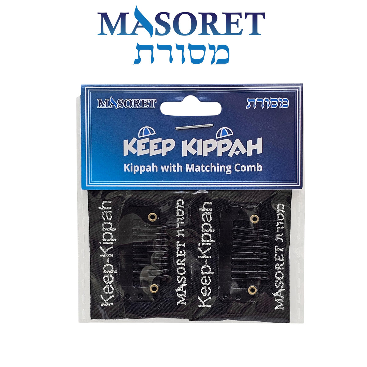 Clip set includes a matching comb for secure hair grip.
