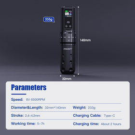 Two 2000mAh batteries extend session duration and flexibility.