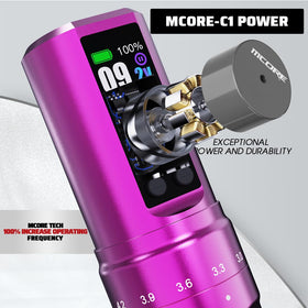 MAST TATTOO Fold2 Pro OLED display shows voltage and status