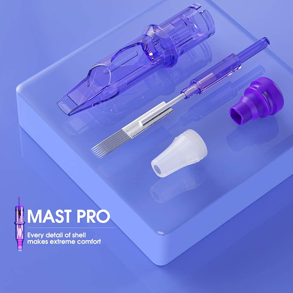 Mast Pro liner and shader compatibility supports versatile tattooing tasks.
