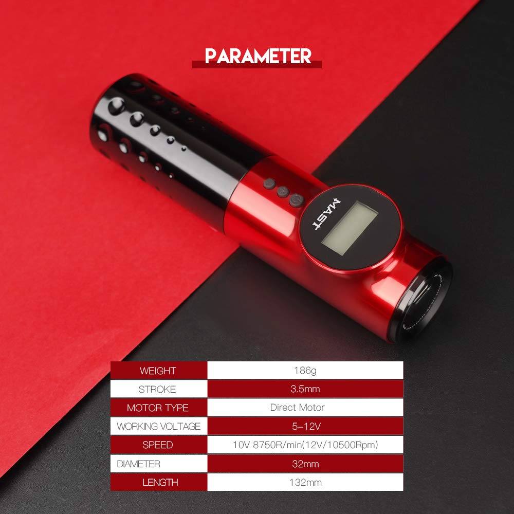 MAST TATTOO Archer ergonomic grip supports stable, comfortable use