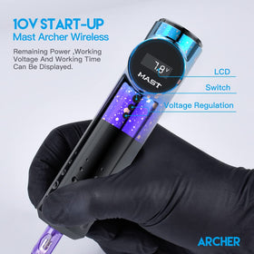 MAST TATTOO Archer wireless pen side view showing ergonomic profile