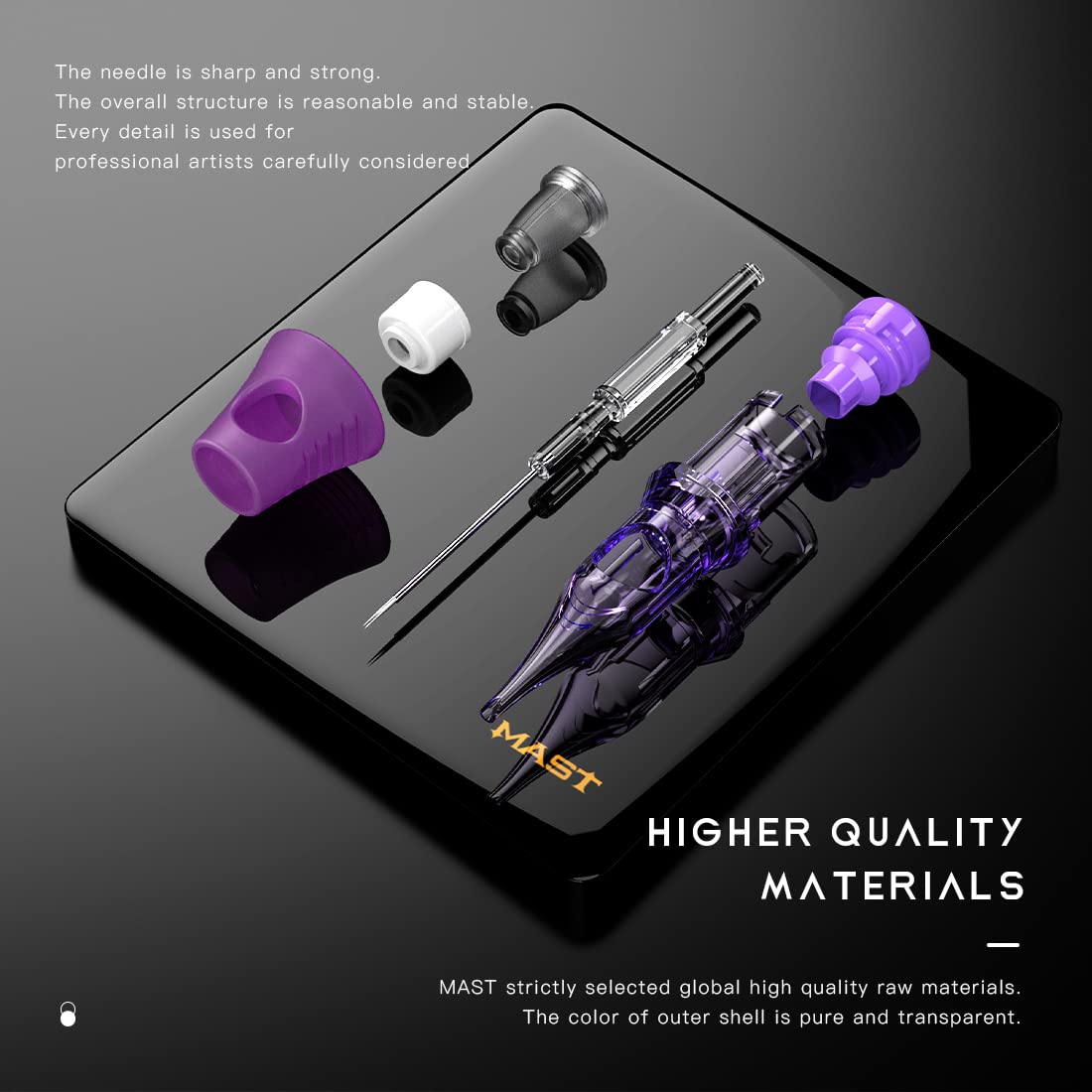 Mast Tattoo Cyber round-shader cartridge enables smooth shading transitions.