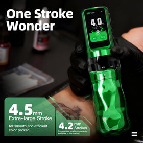 MAST TATTOO Fold Pro OLED display image reveals real-time stats for efficient planning.
