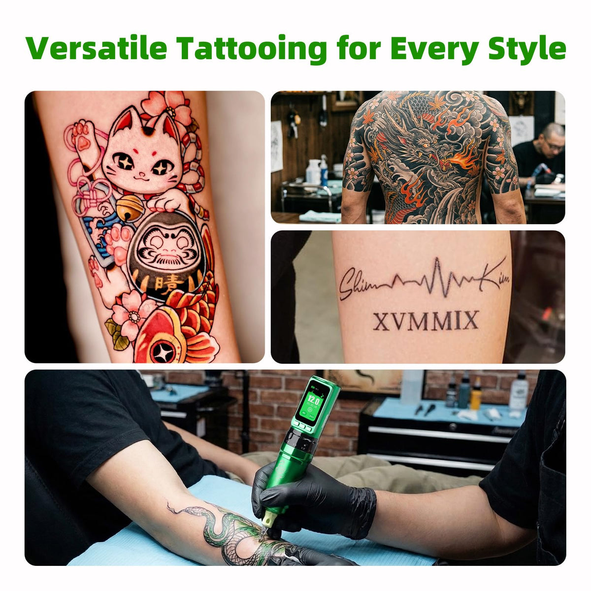 Mast Tattoo Fold Pro Mcore-C3 motor delivers smooth power with low vibration.