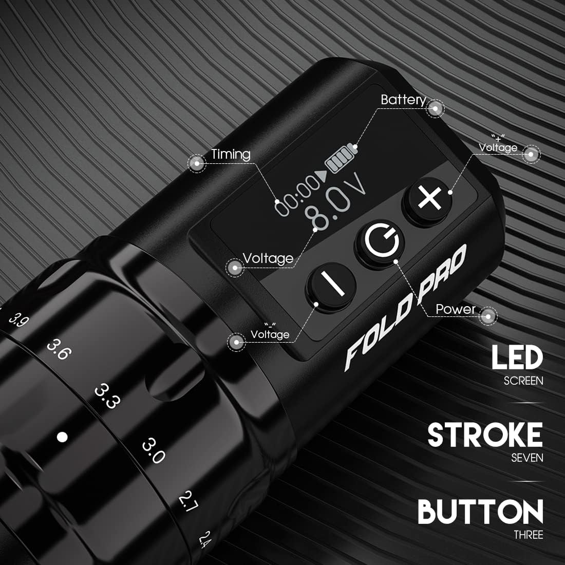 Mast Tattoo Fold Pro powered by Mcore motor delivers smooth, reliable performance.