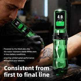 MAST TATTOO Fold Pro RCA backup adapter image ensures power continuity.