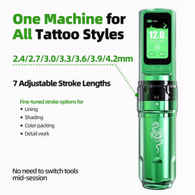 Mast Tattoo Fold Pro thermal management helps stay cool during long sessions.