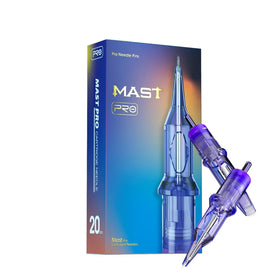 MAST TATTOO Mast Pro cartridges in packaging for hygienic setup and quick loading.