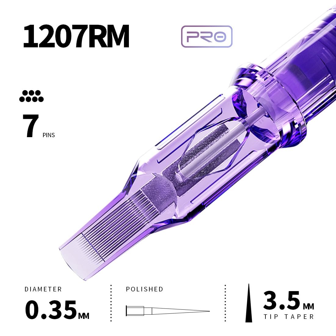 Cartridge mounted on machine illustrating steady performance in lining and shading.