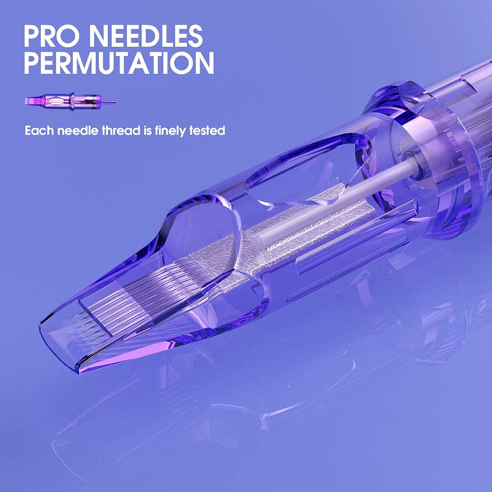 Close-up of Mast Pro cartridge with transparent body for easy ink checks.