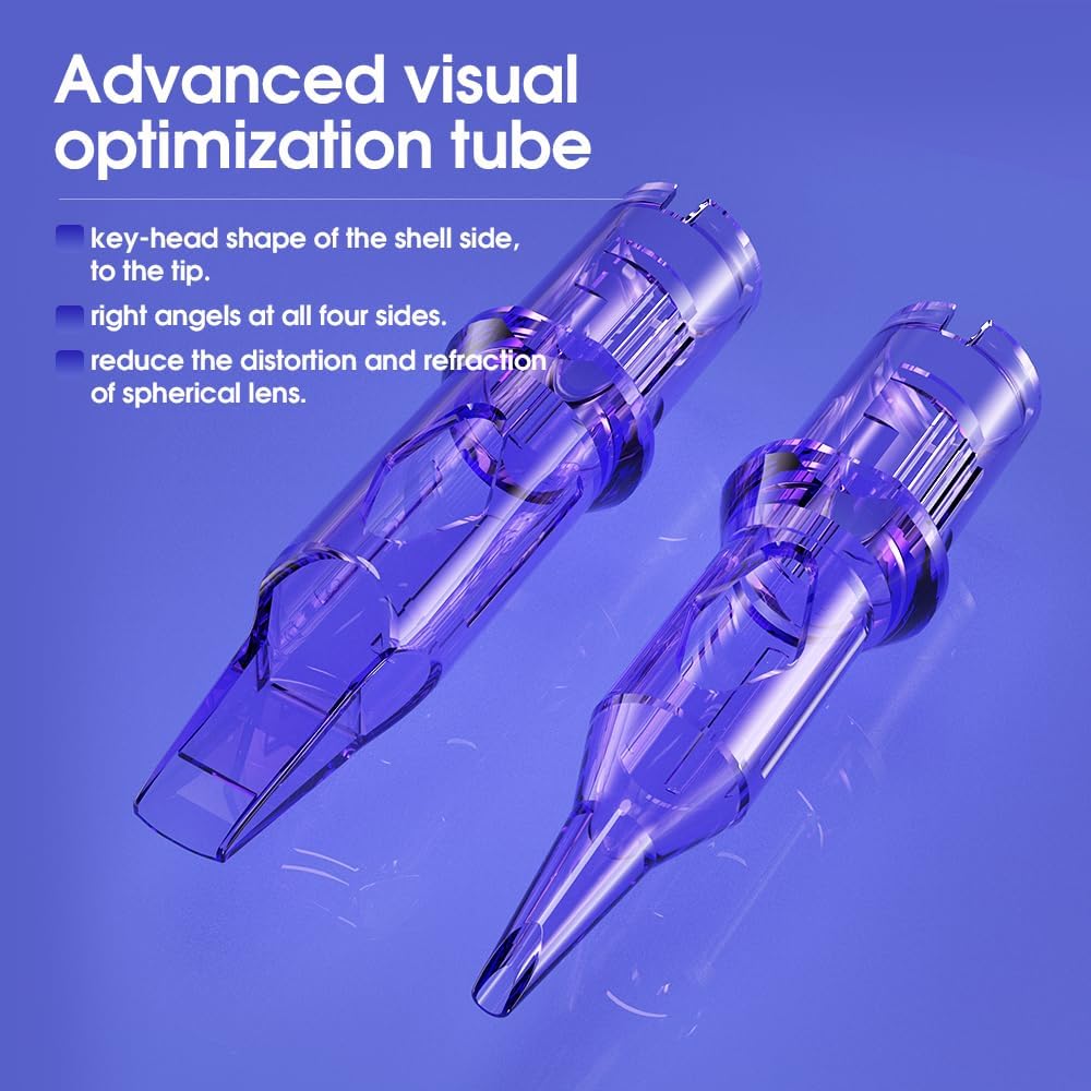 Easy cleaning between colors shown with transparent cartridge body.