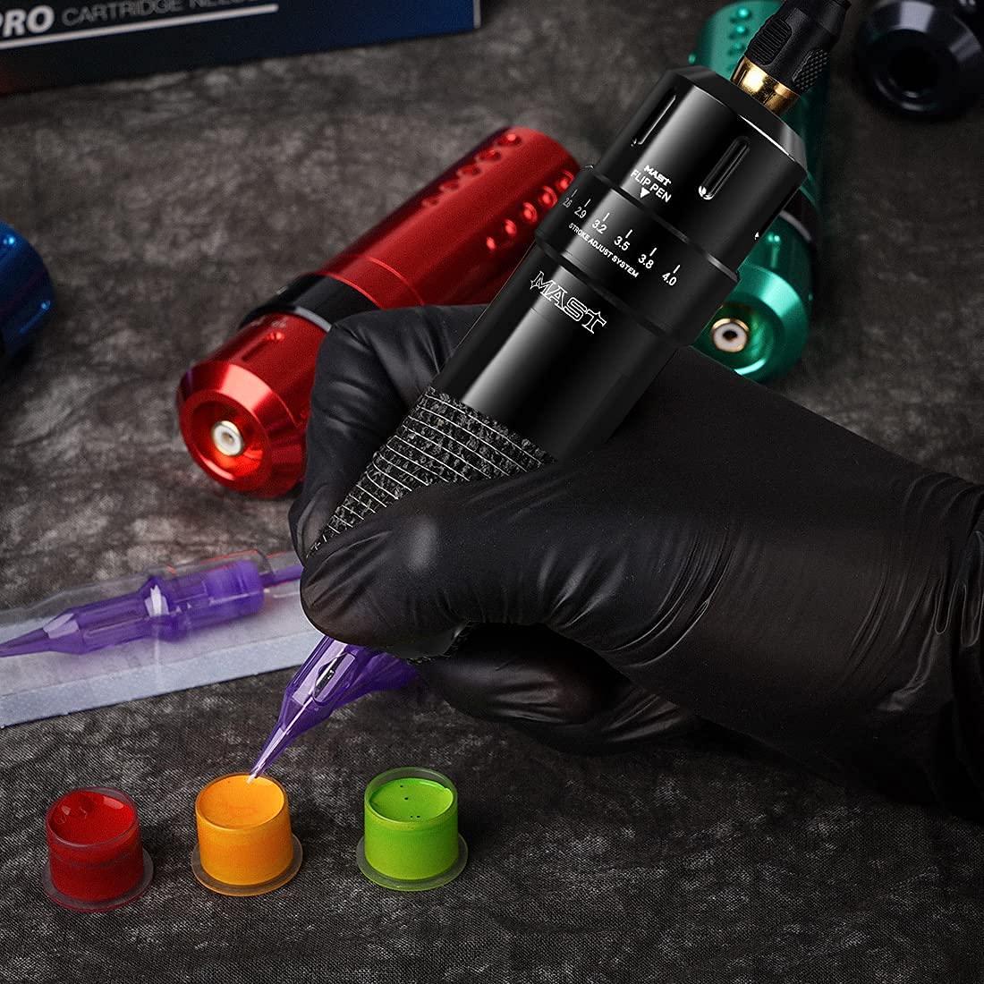 MAST TATTOO Mcore motor delivers quiet, steady performance