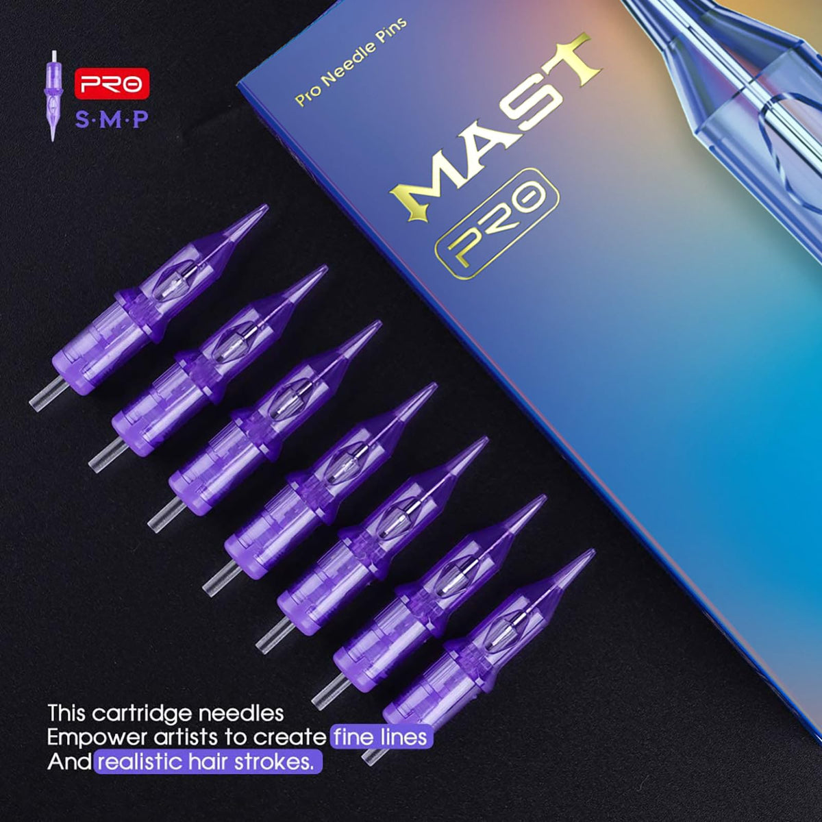 MAST TATTOO Pro 1015RM needle for wider magnum effects
