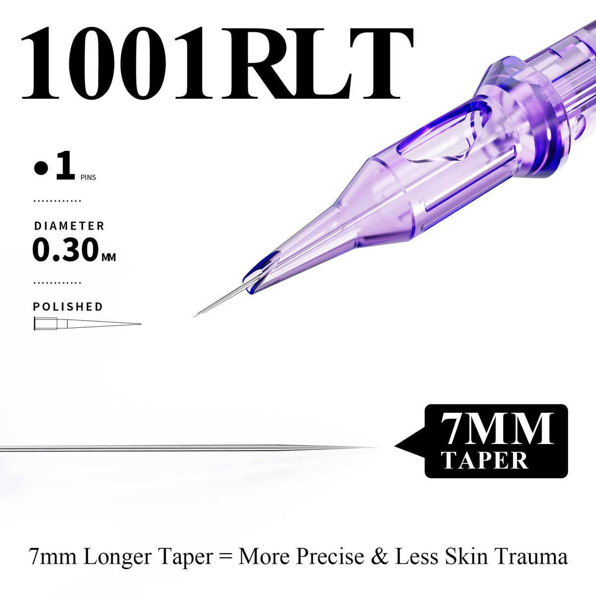 Mast Tattoo Pro cartridge with clear body for easy cleaning and setup