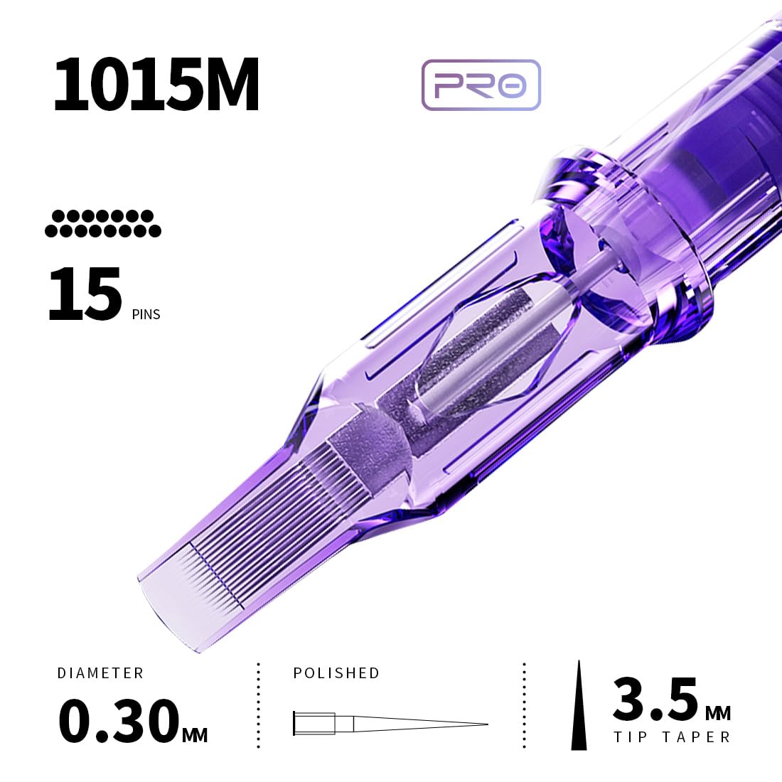 MAST TATTOO clear-body cartridges simplify tip cleaning between color changes