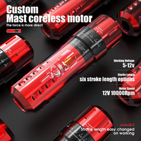 MAST TATTOO RCA wired mode for uninterrupted long sessions