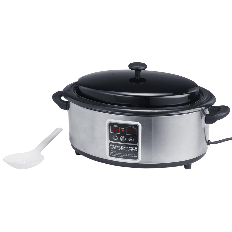 Master Massage 6-Quart Stone Heater with digital display for precise temp control