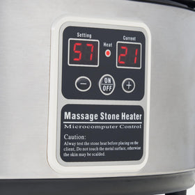 Movable inner pot for easy loading of stones in Master Massage heater