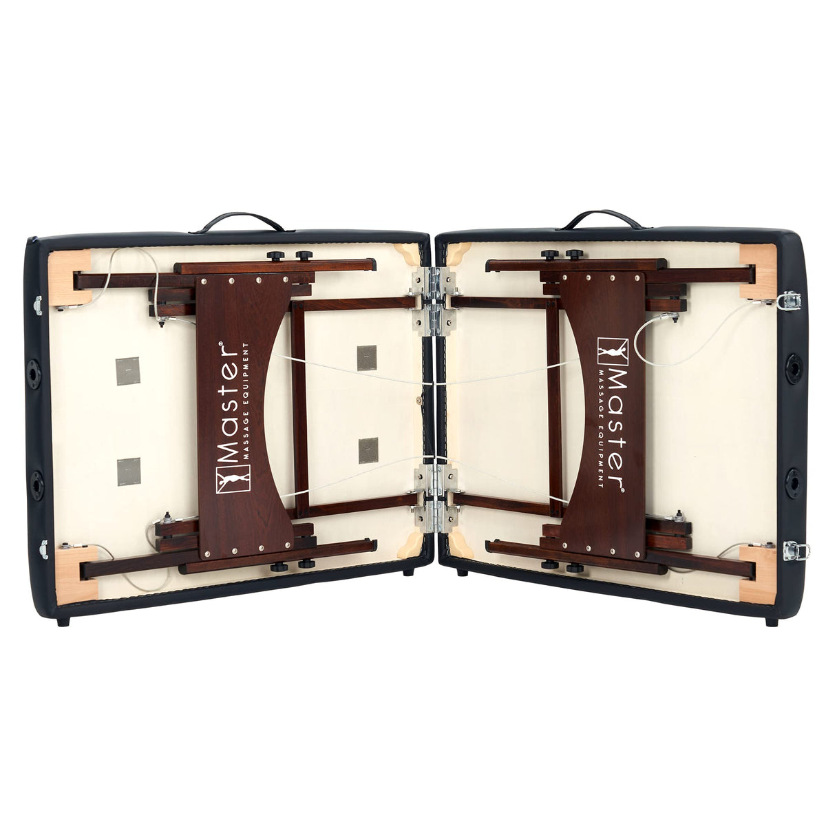 Master Massage Argo walnut wood finish adds durable elegance