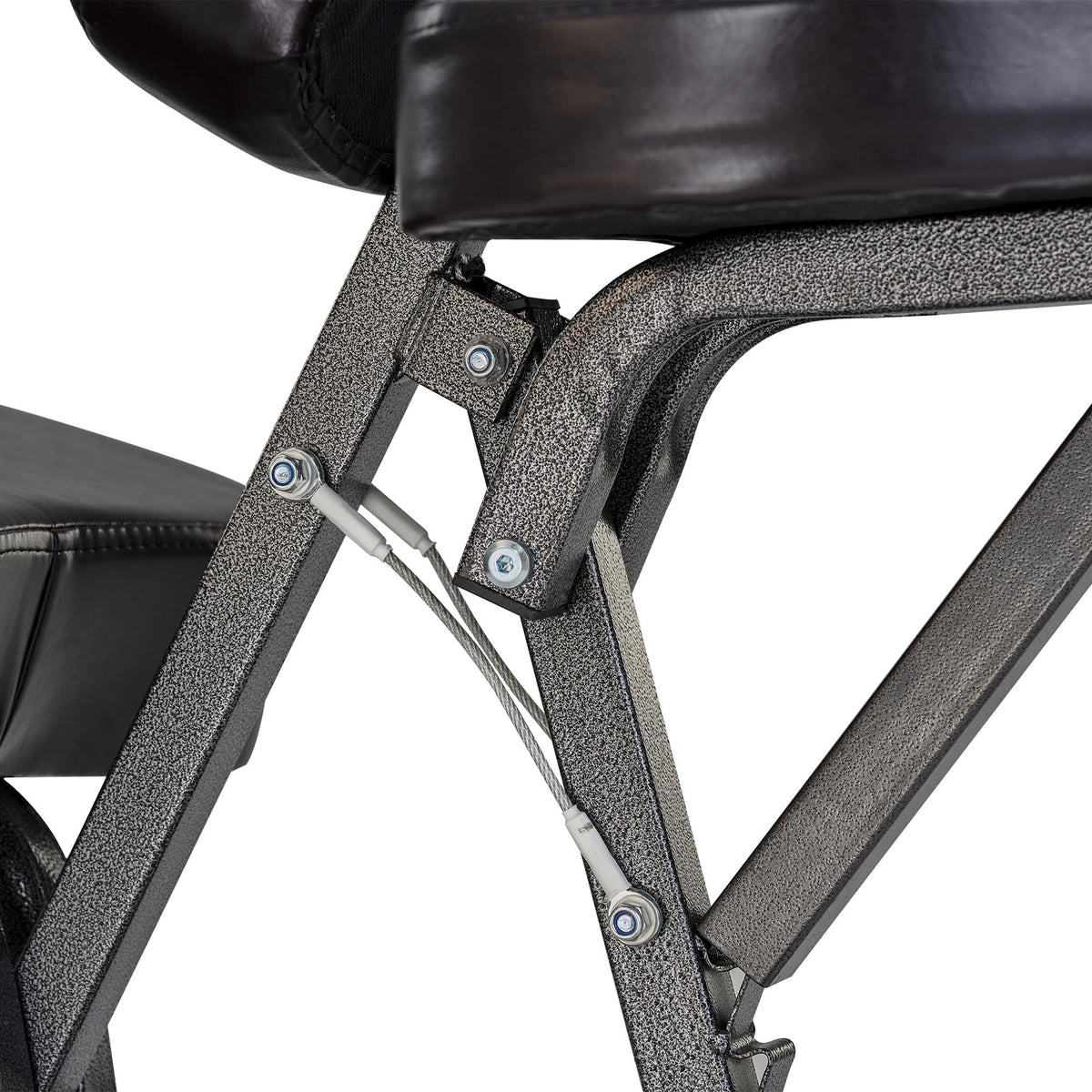 Bedford powder-coated frame resists rust and scratches for years.