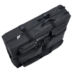 Master Massage five-pocket storage to keep towels, oils, and tools organized.
