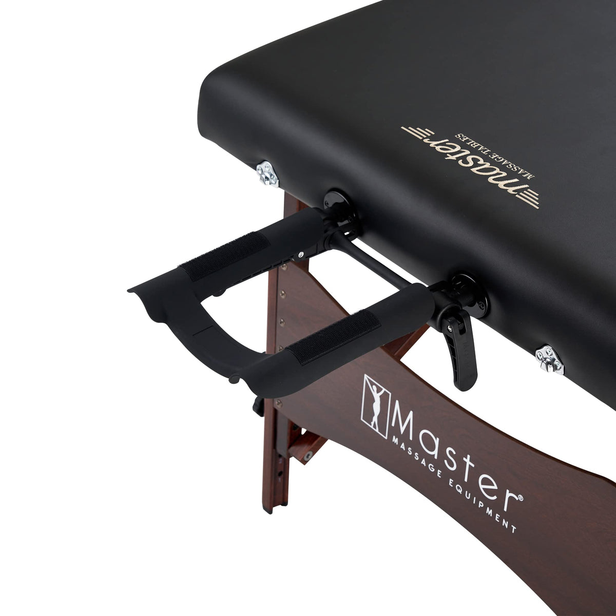 Master Massage Newport adjustable headrest supports versatile positioning for clients.