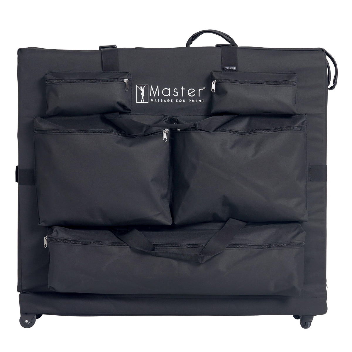Master Massage bag five-pocket layout keeps bolsters towels and tools organized