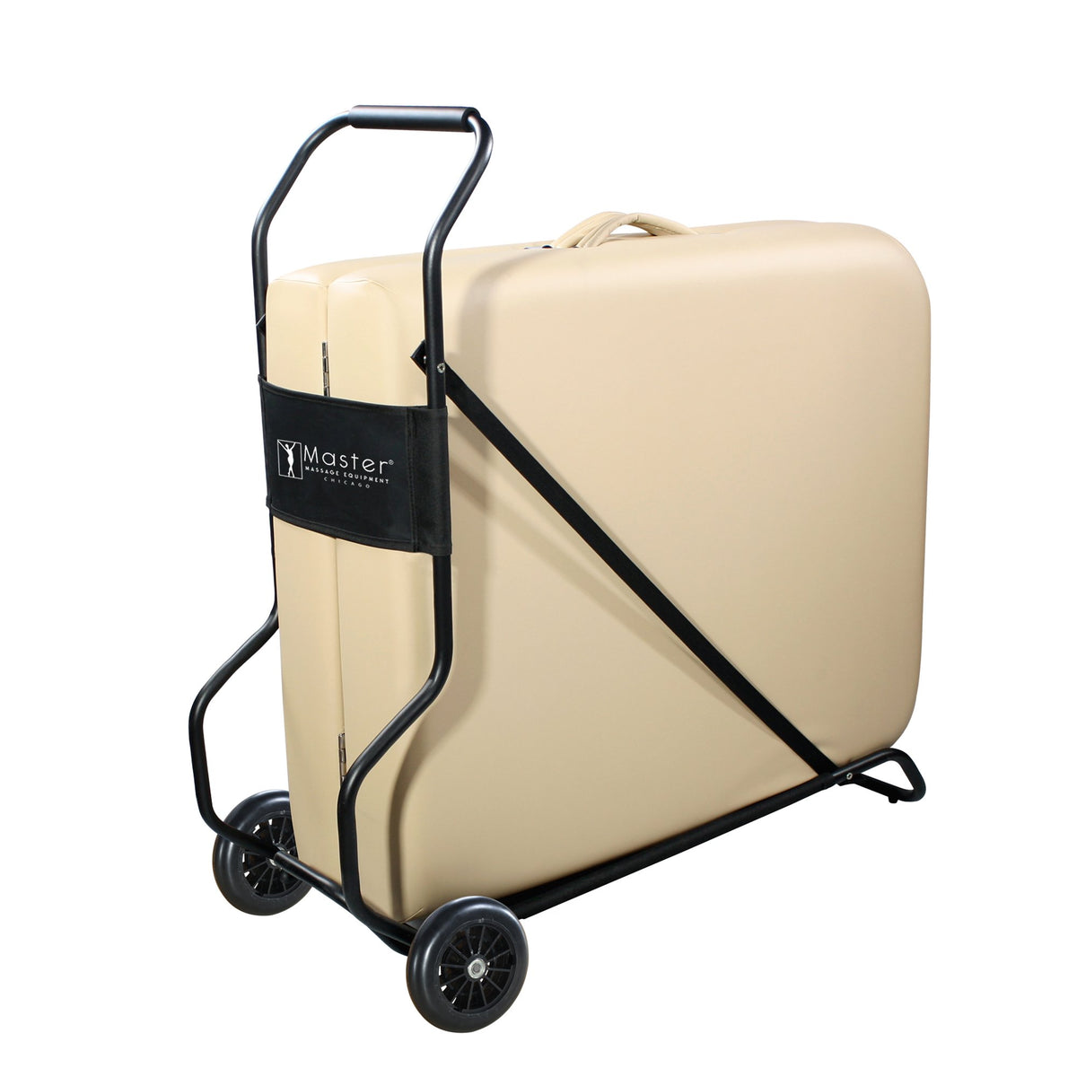 Master Massage universal cart with foldable design and 6-inch wheels for easy transport